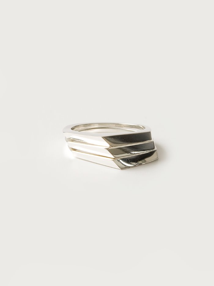 Triangle 3 rings silver