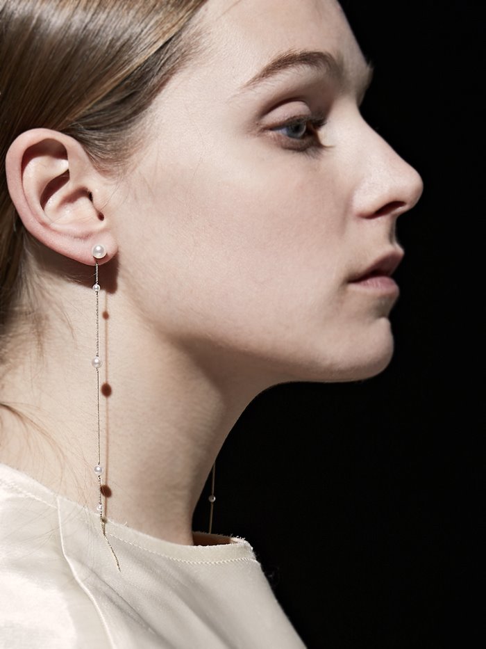 unbalance pearls earring - a piece(2)