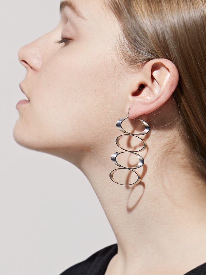 Unit silver earrings3