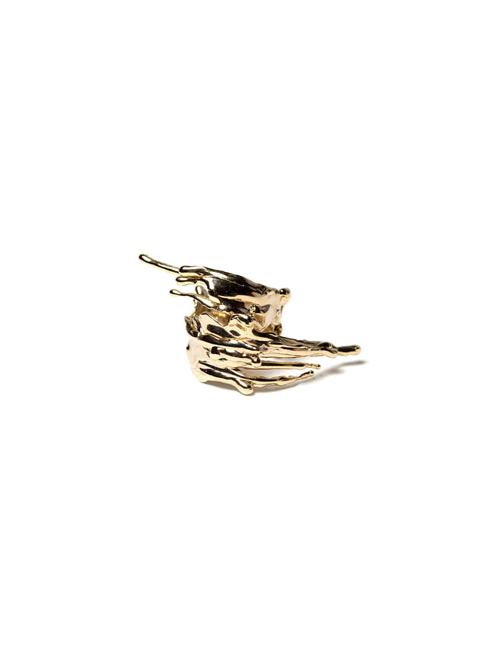 Drippings wind ring (14k gold)