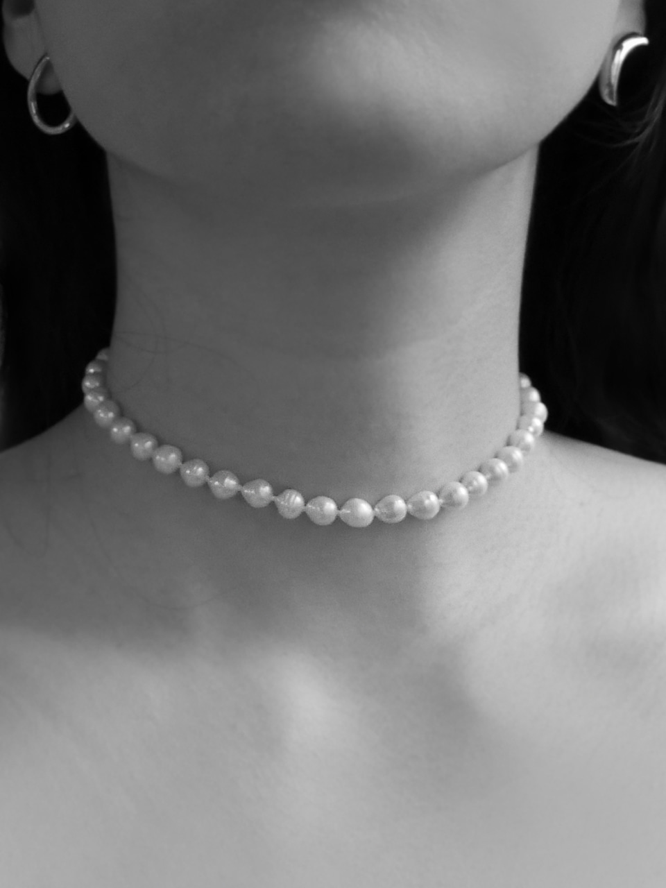 Pearls choker necklace 진주 초커목걸이