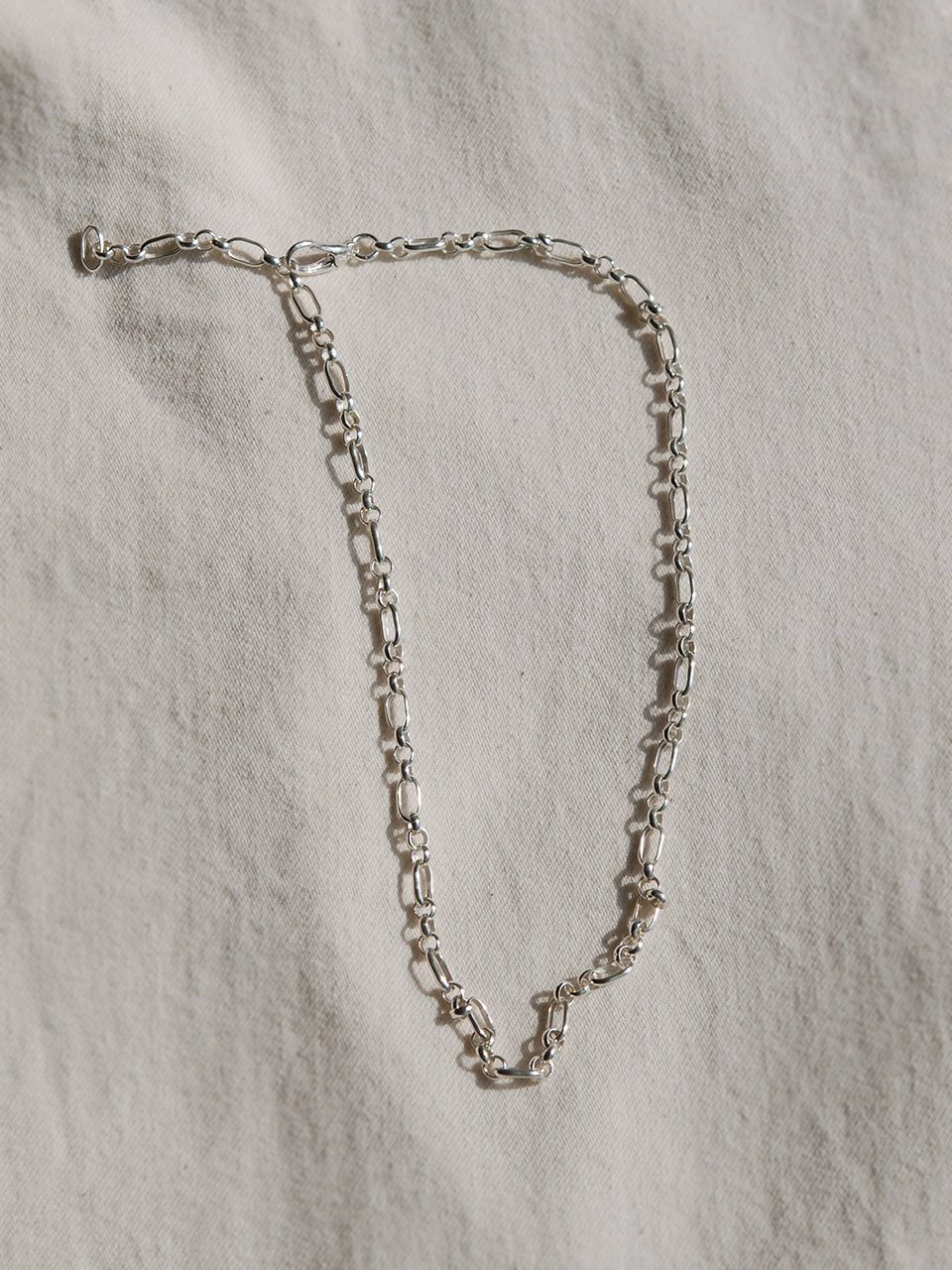 Silver chain necklace-1